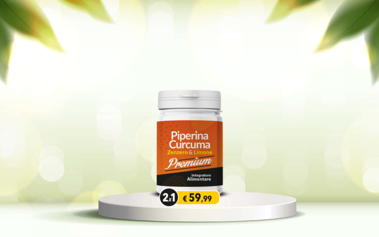 Piperina e curcuma premium: scopri il detox naturale per intestino e metabolismo